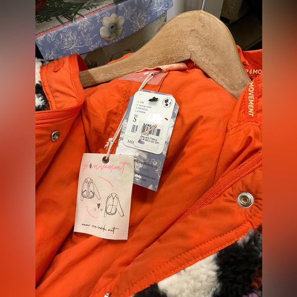 Free People Movement Jacquard Elevation Reversible Fleece Snowcap Combo Size S - Picture 6 of 8